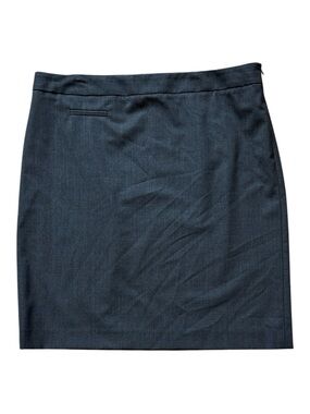 EUC Theory Charcoal Wool/Lycra Blend Above Knee Skirt